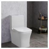 1PC DUAL FLUSH ELONGATED TOILET