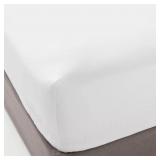 QUEEN 400TC COTTON FITTED SHEET