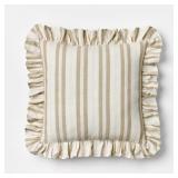 20" SQUARE WOVEN THROW PILLOW