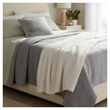 KING TENCEL LYOCELL WAFFLE BED BLANKET