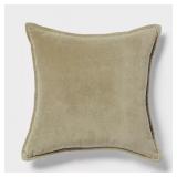 COTTON VELVET THROW PILLOW