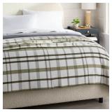 QUEEN BRUSHED COTTON BLANKET