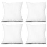 4PK 12X12 DOWN ALT THROW PILLOW INSERTS