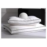 PAIR KING FEATHER DOWN PILLOWS