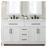 60IN FARMHOUSE DOUBLE SINK VANITY