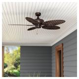 52" OUTDOOR PULL CHAIN CEILING FAN
