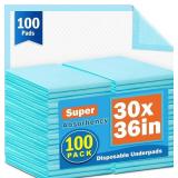 100PC 30X36 DISPOSABLE UNDERPADS