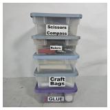 SCISSORS, GLUE, CRAFT BAGS & MORE
