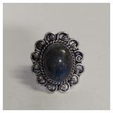 SIZE 7 LABARODORITE STONE RING