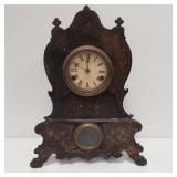 VICTORIAN IRON FRONT CLOCK
