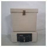 SENTRY SAFE 1100 & FILING BOX
