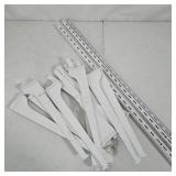 PAIR METAL WALL STORAGE RACKS