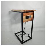 SIDE TABLE W/ CHARGING PORT