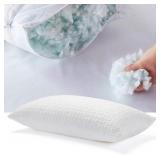 PAIR KING SHREDDED MEMORY FOAM PILLOWS
