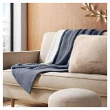 CHENILLE KNIT THROW BLANKET