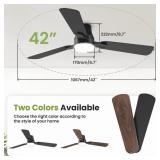 42IN 3 BLADE CEILING FAN W/ REMOTE