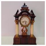 ANTIQUE EMPIRE PORTICO CLOCK