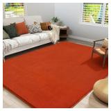 4X6 ORANGE MEMORY FOAM AREA RUG