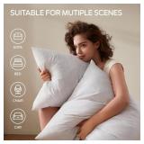 SET OF 20 X 20 DUCK FEATHERED EURO PILLOW INSERTS