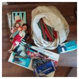 LINCOLN LOGS, DOLLS & GAMES