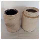 ANTIQUE STONEWARE CROCKS