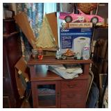 TV CABINET & CONTENTS