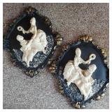 VINTAGE CHALKWARE WALL DECOR