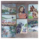 VINTAGE PAINT BY NUMBERS PAINTINGS