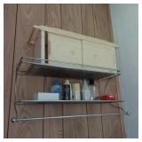 MIDCENTURY CHROME TOWEL RACK