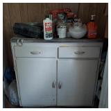 WOOD STORAGE CABINET