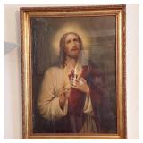 ANTIQUE JESUS LITHOGRAPH