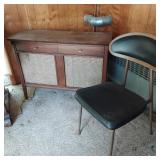 MCM PHILCO CABINET STEREO & CHAIR