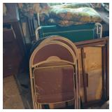 VINTAGE COTS, CARD TABLE & CHAIRS