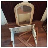 MIRROR, SHELF & EASEL