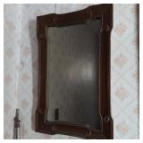 ANTIQUE BRONZE GILT MIRROR