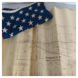 MAPS & VINTAGE FLAG