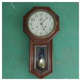 32" ANTIQUE SETH THOMAS WALL CLOCK