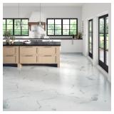 99 SQFT MARBLE LOOK WATERPROOF VINYL TILE FLOORING