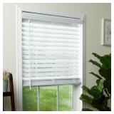 58X64 CORDLESS FAUX WOOD BLIND