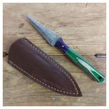 DAMASCUS STEEL BOOT KNIFE