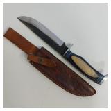 DAMASCUS STEEL FIXED BLADE KNIFE
