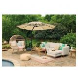 11FT CANTILEVER LED PATIO UMBRELLA