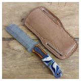 DAMASCUS STEEL FIXED BLADE KNIFE