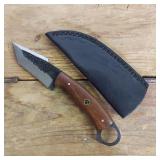 DAMASCUS STEEL FIXED BLADE KNIFE