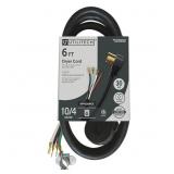 6FT 30AMP 4-PRONG DRYER POWER CORD