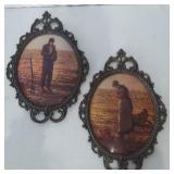 PAIR 17' VINTAGE MILLET PRINTS