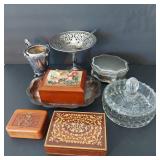 BOXES & SILVER PLATE