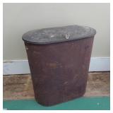 ANTIQUE TIN HAMPER