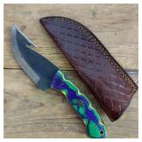 DAMASCUS STEEL FIXED BLADE KNIFE