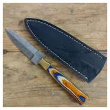 DAMASCUS STEEL BOOT KNIFE